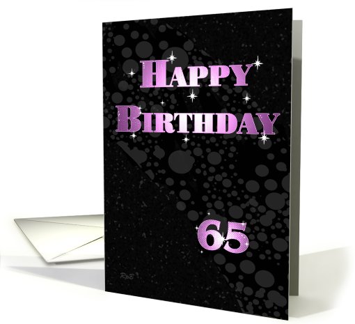 Sparkle Birthday: 65 card (666573)