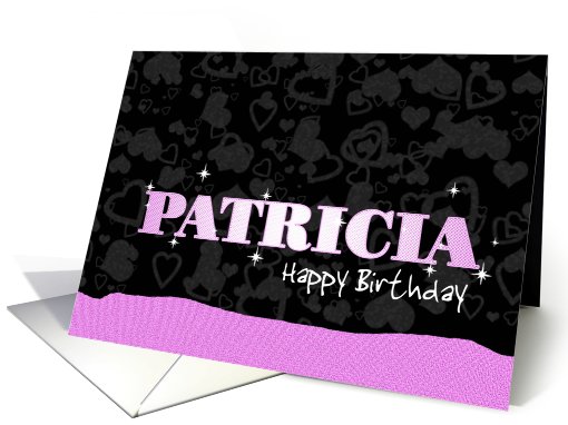 Birthday: Patricia Pink Sparkle-esque card (678356)