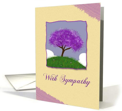 Sympathy: Jacaranda Tree On a Hill card (818539)