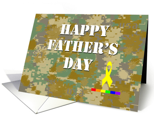 Happy Father's Day: Military Rainbow card (898591)