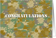 Congratulations: Military card
