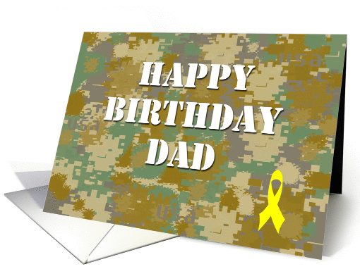 Happy Birthday Dad: Military card (898597)