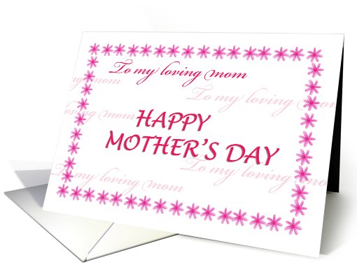 MOTHER'S DAY card (448863)