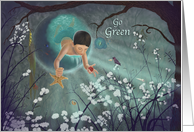 Go Green - Keepsakes of the Ocean Art card