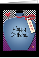 Happy Birthday - Drink Me Wonderland Bottle card