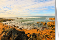 Scottish seashore, Cambo Beach card