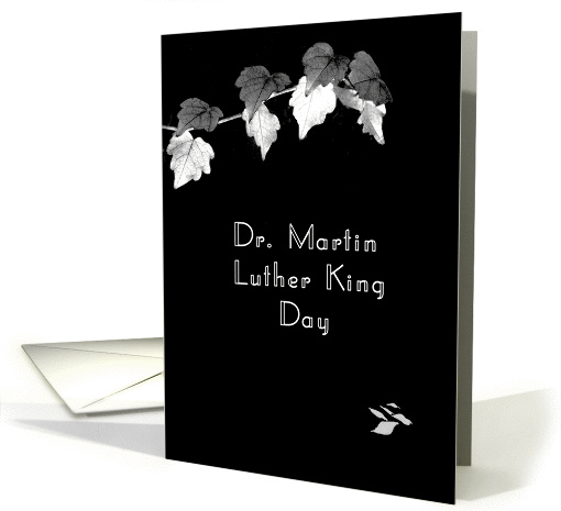 Dr. Martin Luther King Day in Black & White card (1115010)
