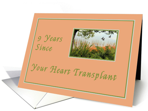 9th. Anniversary of Heart Transplant card (1150790)