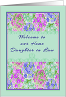 Welcome to our Home, Daughter in Law card