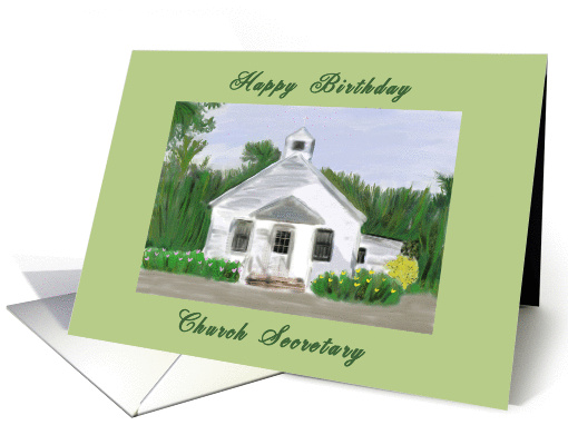 Happy Birthday Church Secretary card (1303672)