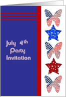 July 4th Party Invitation card