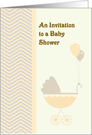 Invitation to a Baby Shower for Daughter in Pale Yellow card
