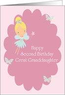 Birthday for Great Granddaughter Turning Two card