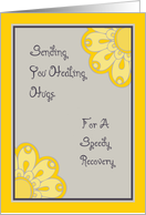 Knee Replacement Surgery Sunny Flowers card