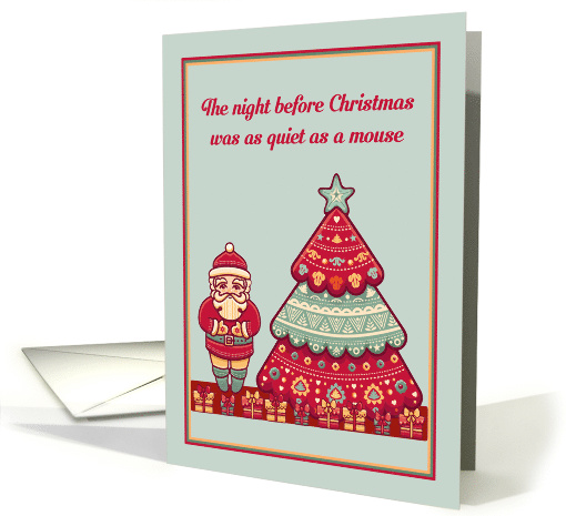 Christmas for Children with Santa and Tree card (1537140)