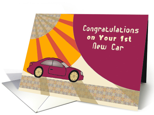 Congratulations on New Car Special Request card (1837924)