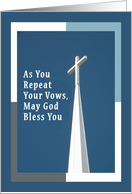 Ordination, Priest, White Church Steeple with Cross card