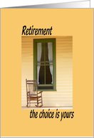 Retirement Rocking Chair card