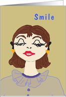 Congratulations on Teeth Whitening, Humorous Lady card