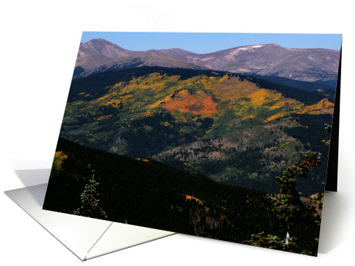 Fall Colors - Colorado Mountain Range card (767512)