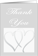 Thank you 2 hearts card