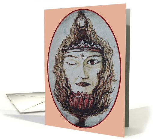 Flaming Lotus Goddess card (406514)