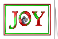 Christmas Joy Squirrel card