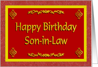 Happy Birthday Son-in-Law card