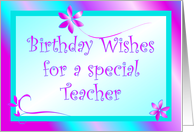 Birthday - Teacher card