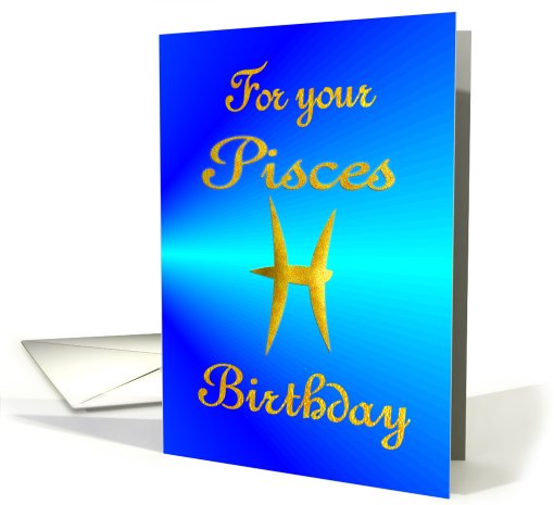 Birthday - Pisces card (477658)