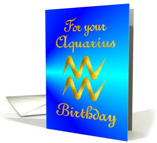 Birthday - Aquarius card (477680)