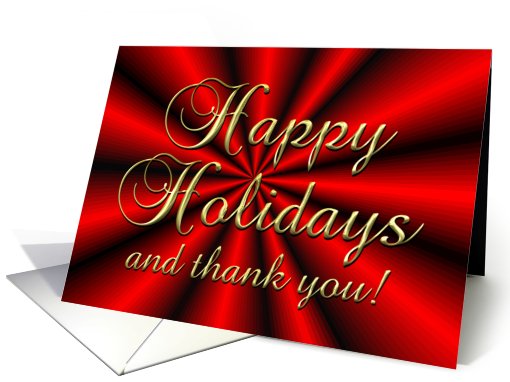 Christmas Employee Happy Holidays Thank You card (659182)