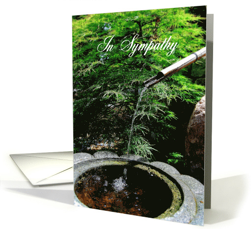 Japanese Fountain Sympathy card (431366)