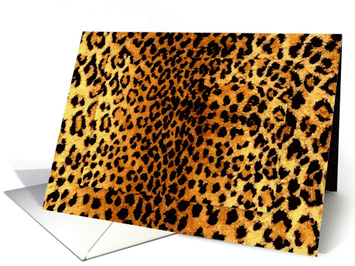 Leopard Fur Blank card (447375)