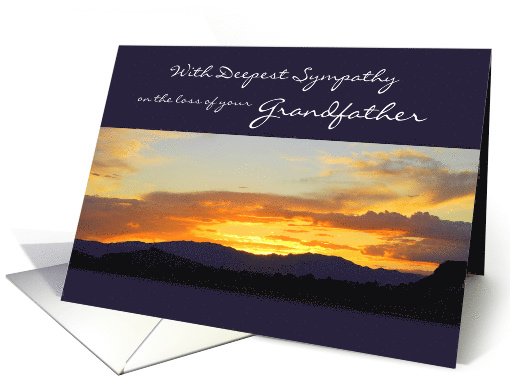 Deepest Sympathy Loss of Grandfather card (512225)