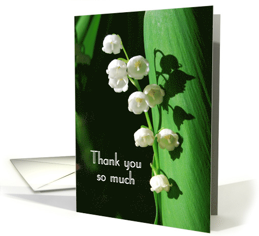 Thank You Lily of the Valley card (623381)