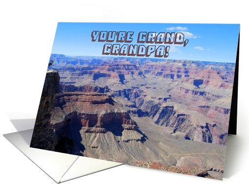 Happy Birthday Grandpa, Grand Canyon card (634815)