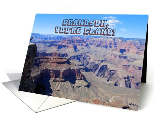Happy Birthday Grandson Grand Canyon card (634983)