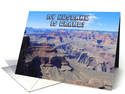 Happy Birthday Husband Grand Canyon card (634991)