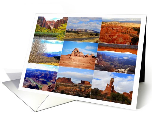 Nine Utah Landscape and National Park Icons card (646490)