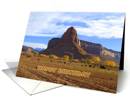 Happy Birthday, Utah Ranch card (655073)