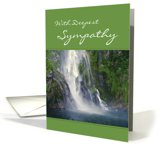 Deepest Sympathy Waterfall card (659243)