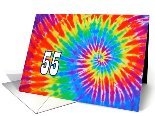 55 Tie-Dye Groovy Happy Birthday card (704649)