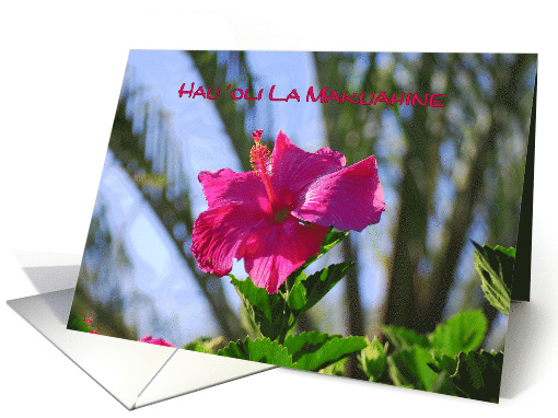 Happy Mother's Day Hau`oli La Makuahine Hawaiian Hot Pink... (777822)