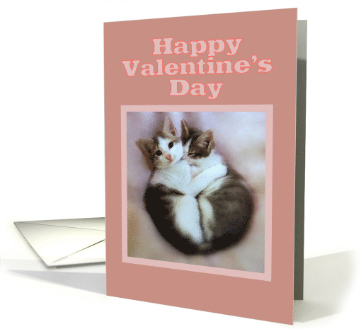 Happy Valentine's Day, Kittens in Love card (905690)