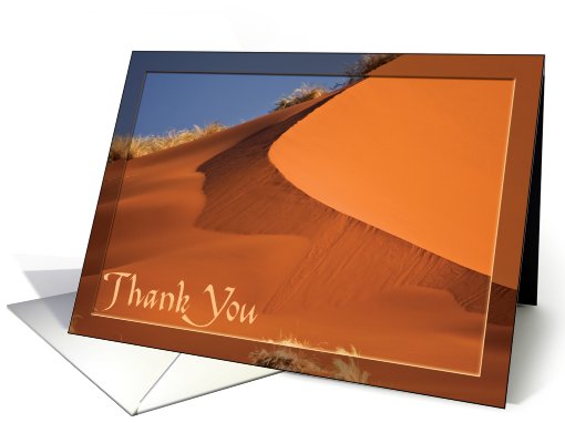 Red Sand falls as Silk - Thank You card (737039)