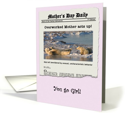 Go Girl - It's Mother's Day card (810373)
