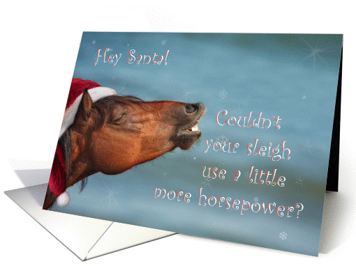 Happy Holidays from Santa's wild horsepower card (884059)