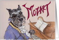 Woofgang Amadeus Mozart card
