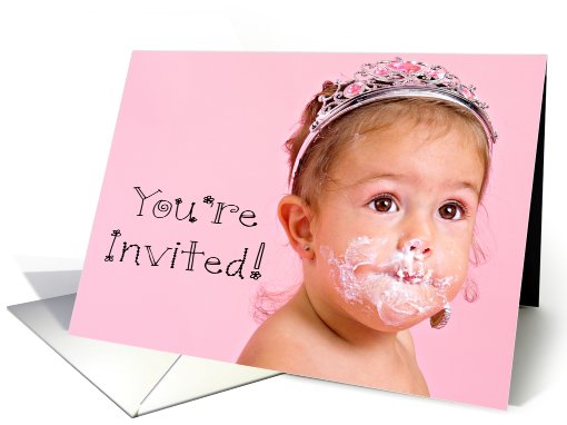 You're invited (Cake on face) card (411108)